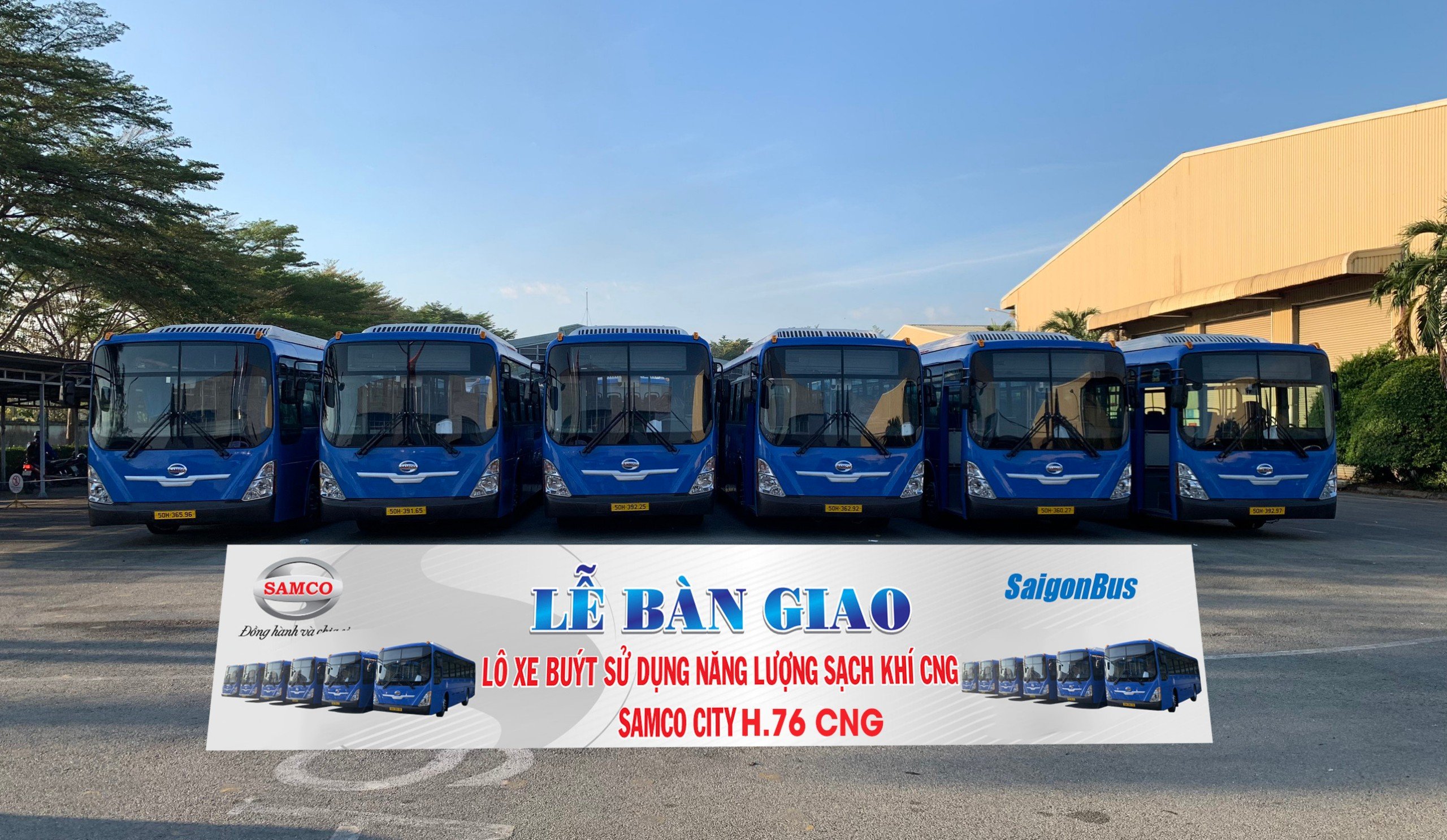 Bàn giao xe buýt Samco City Hi-Class H.76 CNG