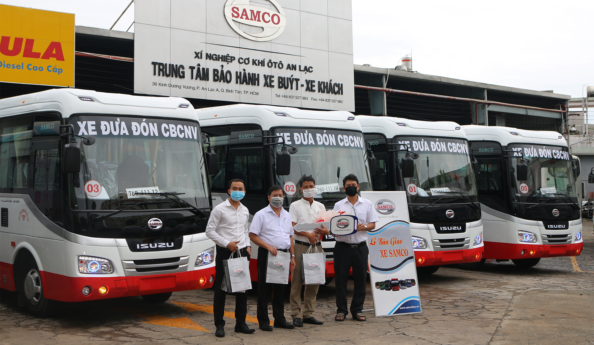 bàn giao lô 4 xe Samco Allergo 29 chỗ