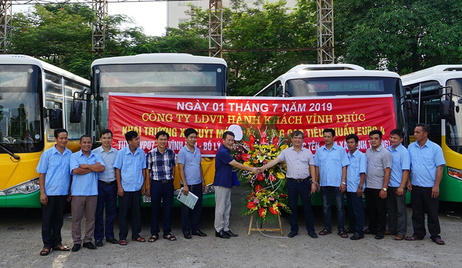Khai trương tuyến xe buýt mới tại Vĩnh Phúc